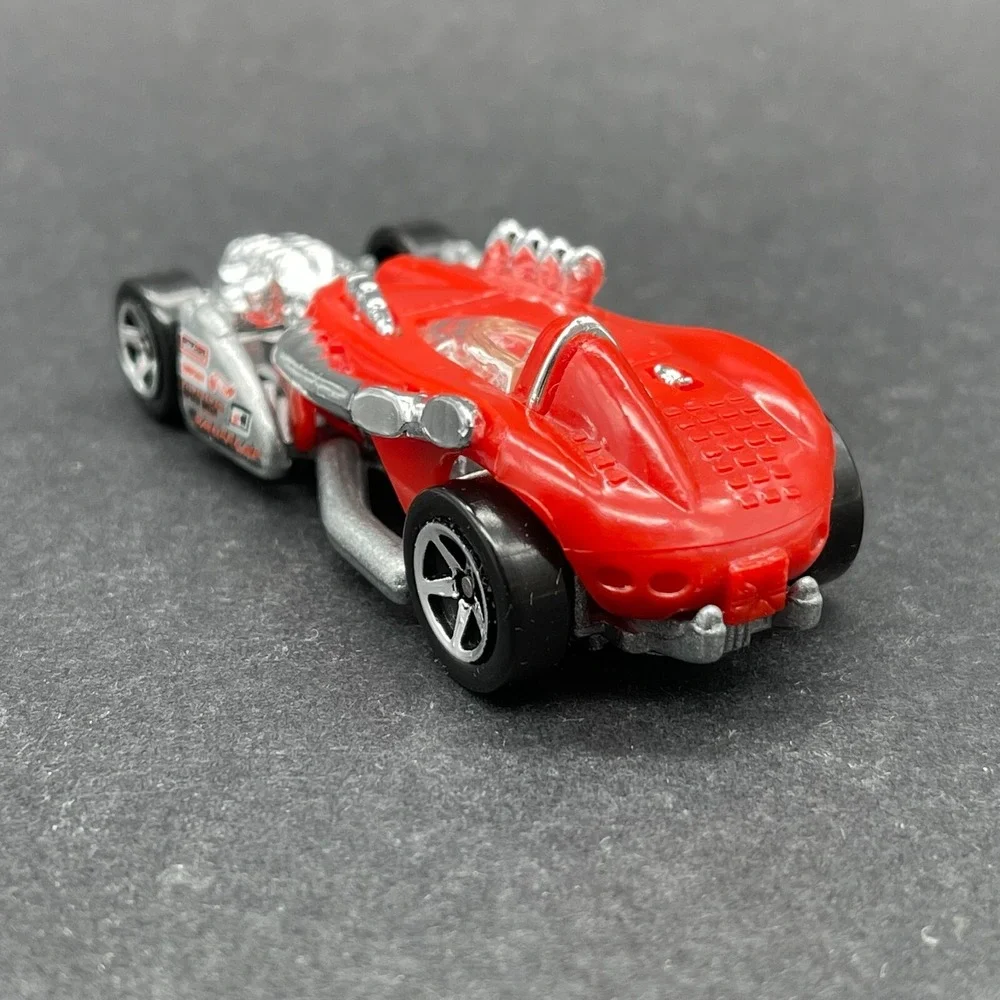Hot Wheels Salt Flat Racer Car Vehicle Red Diecast 1/64 Scale Red‎ with Chrome